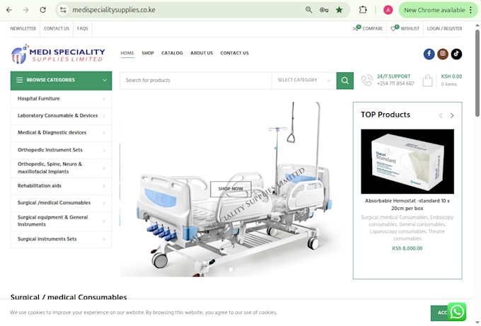 a stunning and working web development