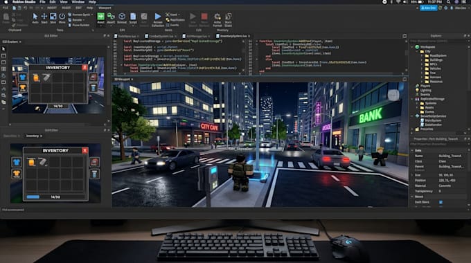 create custom roblox scripts, lua systems, gui, and multiplayer games
