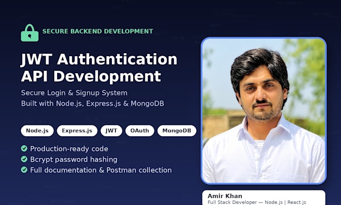 build a secure jwt authentication login signup API with nodejs expressjs