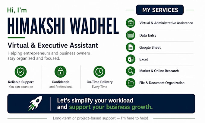 your virtual assistant for business support