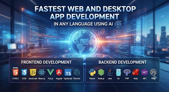 do fast and perfect ai powered web and desktop apps in any programming language
