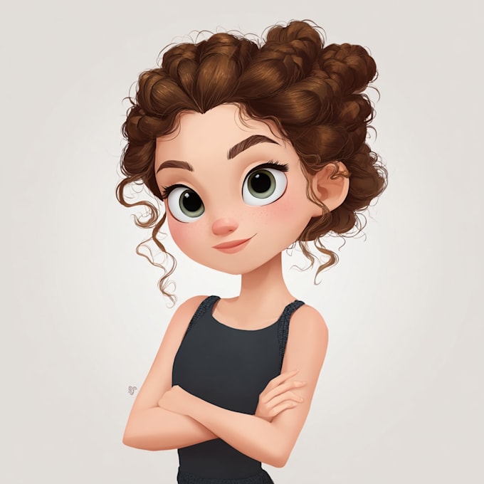 do a disney style cartoon portrait