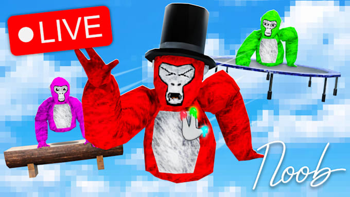 create you high quality gorilla tag thumbnails