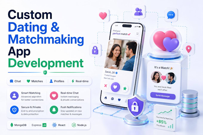 create custom dating and matchmaking webapp development