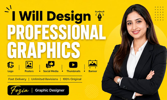 design professional logo, poster and social media graphics