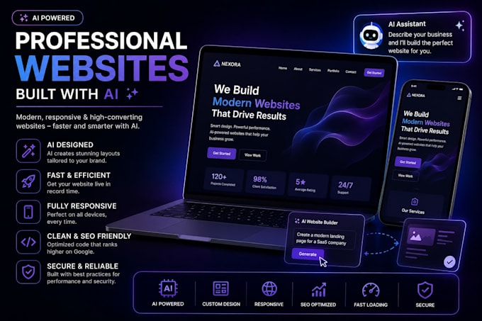 be your professional ai website maker
