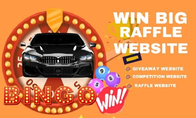 design raffle website giveaway website competition website for raffle business