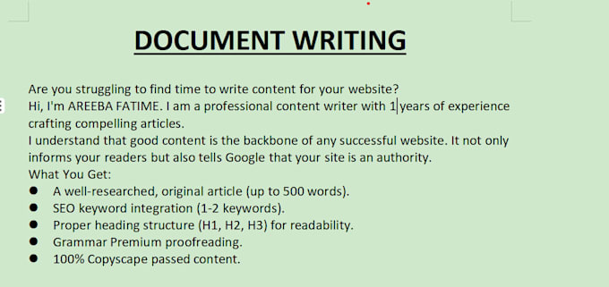 right the documents from ur provided data or text