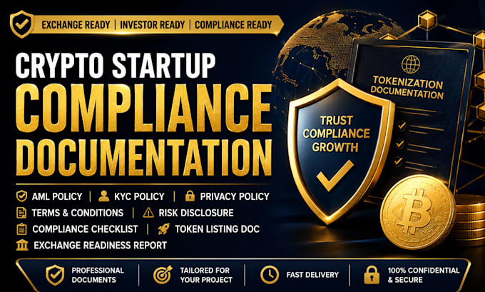 create aml kyc privacy policy terms and crypto exchanges, compliance documents