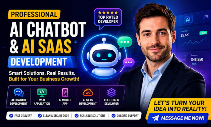 ai software developer ai website development full stack saas developer ai app