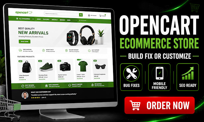 fix opencart bugs and issues, customize opencart online store