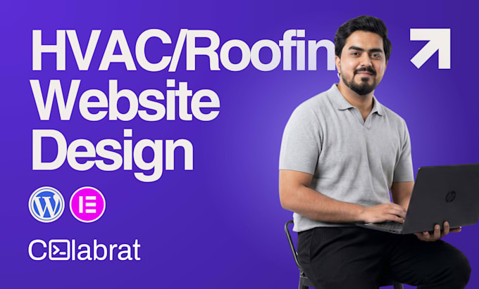 design hvac, roofing, construction and plumbing website on wordpress