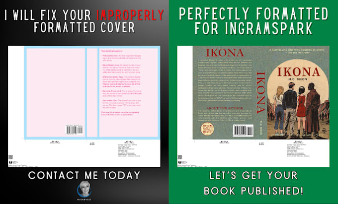 format fix hardcover and paperback covers for ingramspark
