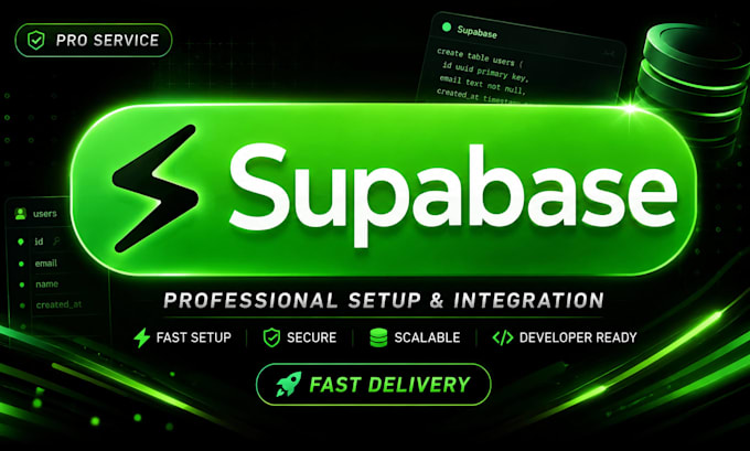 fix, setup, secure supabase backend with your web, mobile and vibecoded apps
