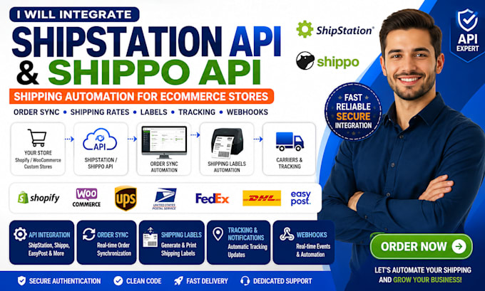 integrate shipstation API shippo API shipping automation for ecommerce stores