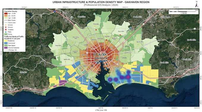 create gis maps using arcgis, qgis, spatial analysis and visualization