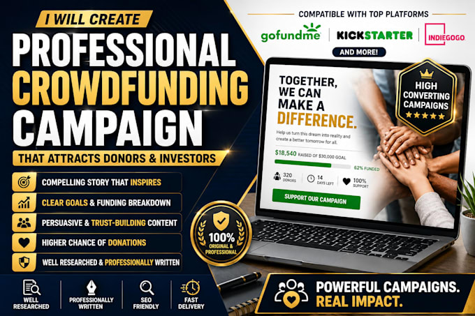 write a persuasive crowdfunding campaign that inspires donations