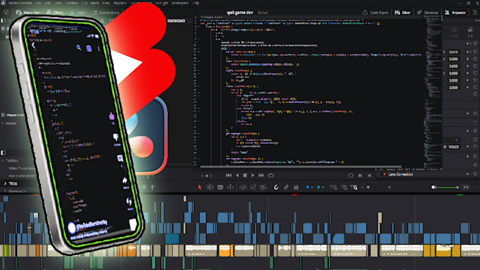 edit fast paced devlog shorts for youtube