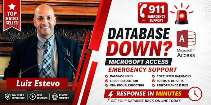 provide emergency microsoft access database support
