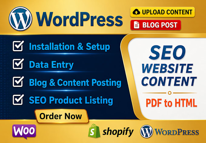 write articles and blog posts, website content for wordpress, ecommerce website