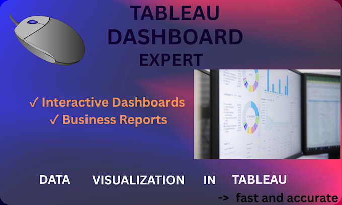design professional tableau dashboards and data visualization reports