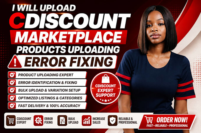 add or edit cdiscount marketplace bulk product CSV upload listings error fixing