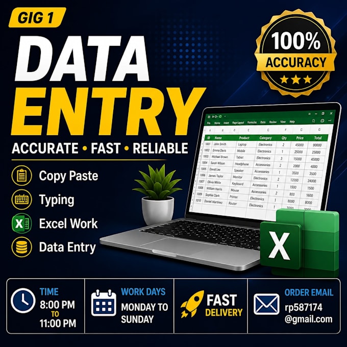 data entry and typing