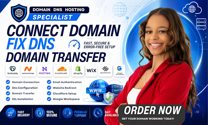 connect, fix dns, or transfer godaddy domain squarespace wix