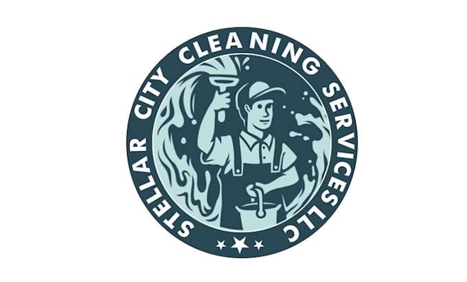 design fresh wash cleaning services logo