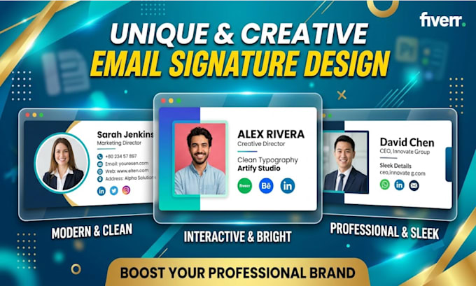 custom email signature or clickable HTML email signature