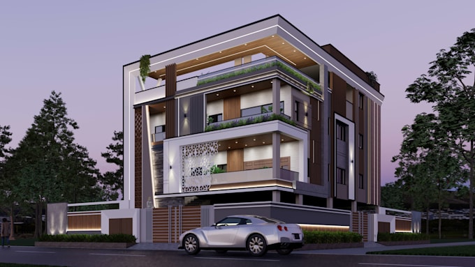 create sketchup models and realistic enscape exterior renders