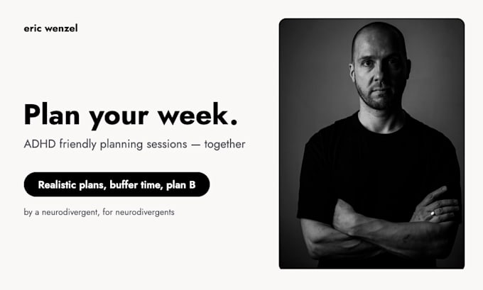 plan your week with you in an adhd friendly planning session