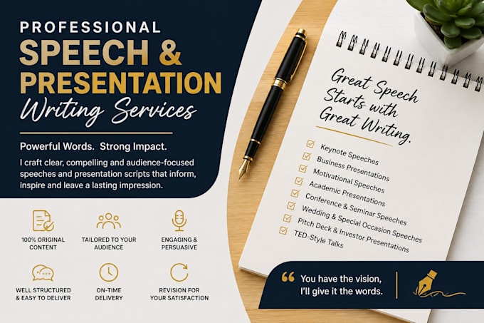 speech writing and presentation speech writing