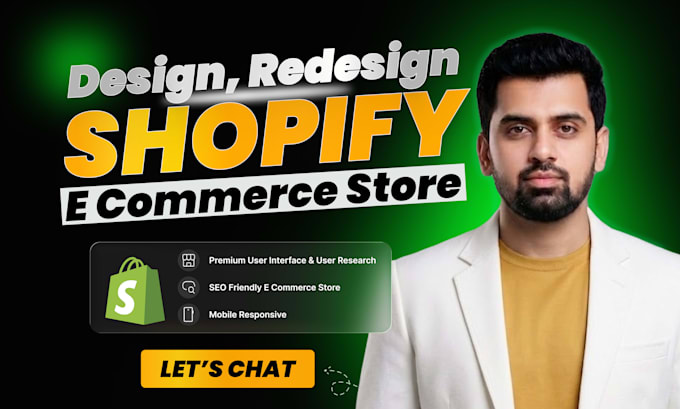 design or redesign your shopify store, website and ecommerce store