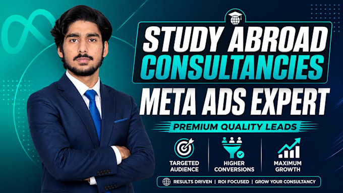 set up high converting meta ads and lead qualification funnels for study abroad