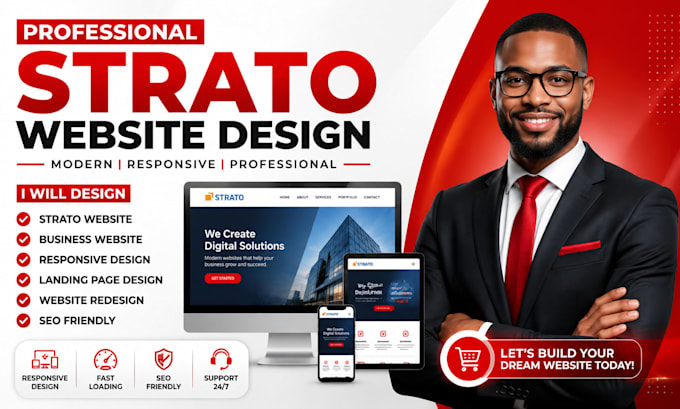 design strato website redesign responsive business strato website