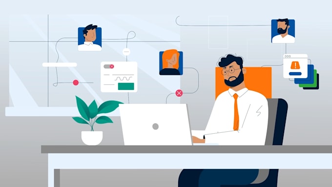 create professional 2d motion graphics animation
