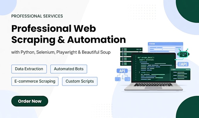 do web scraping automation with python selenium in cheap and affordable price