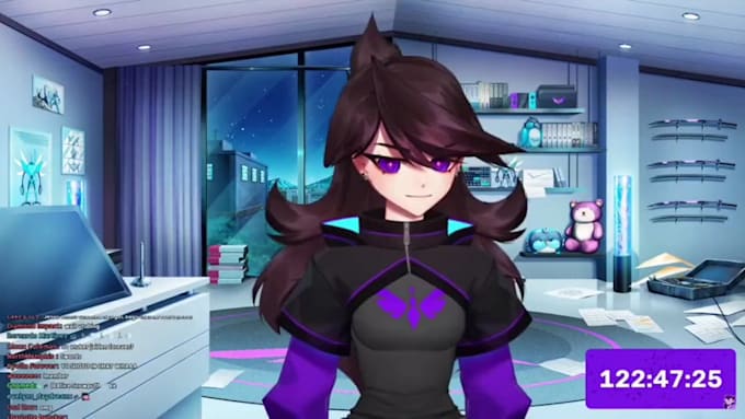 twitch vtuber vtuber banner stream overlay   vtuber stream vtuber stream room