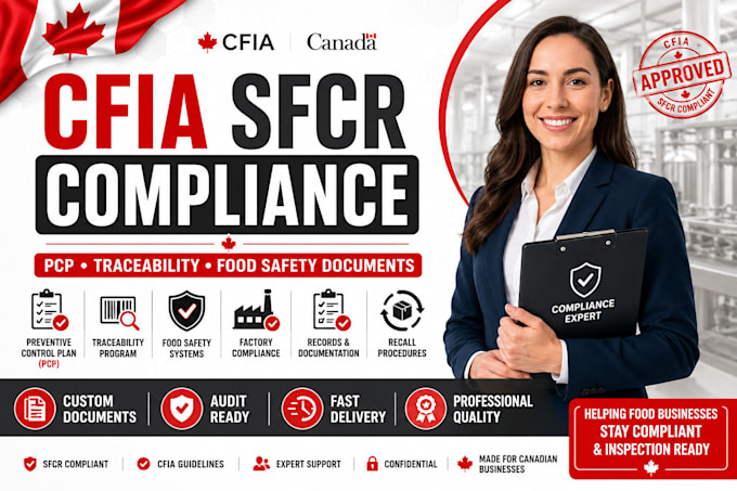 prepare cfia sfcr preventive control plan pcp and traceability documents