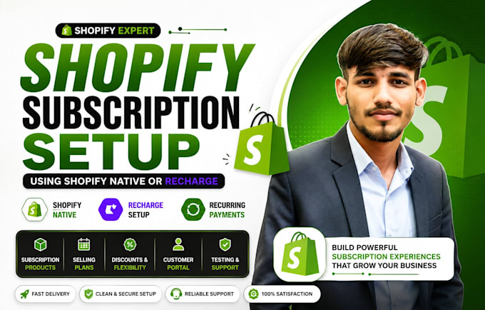set up shopify subscriptions using shopify native , recharge