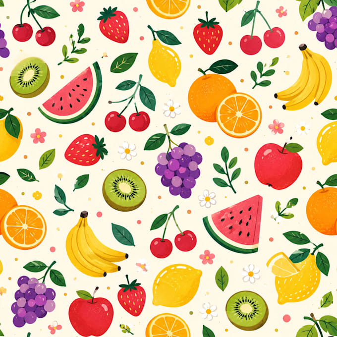 create unique watercolor seamless pattern