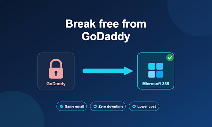 migrate your email from godaddy microsoft 365 to microsoft direct