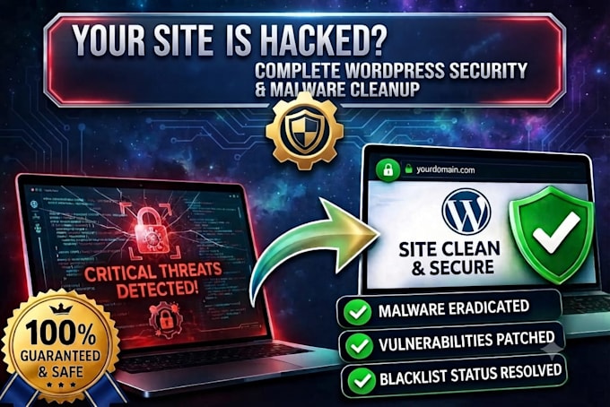 remove wordpress malware, fix hacked website and secure wordpress