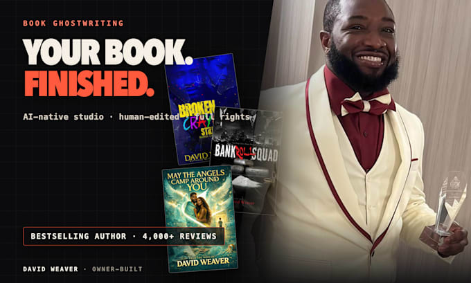 ghostwrite your complete book, ready to publish
