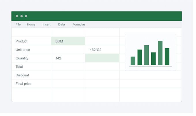 ido data entry, excel formulas and spreadsheet automation