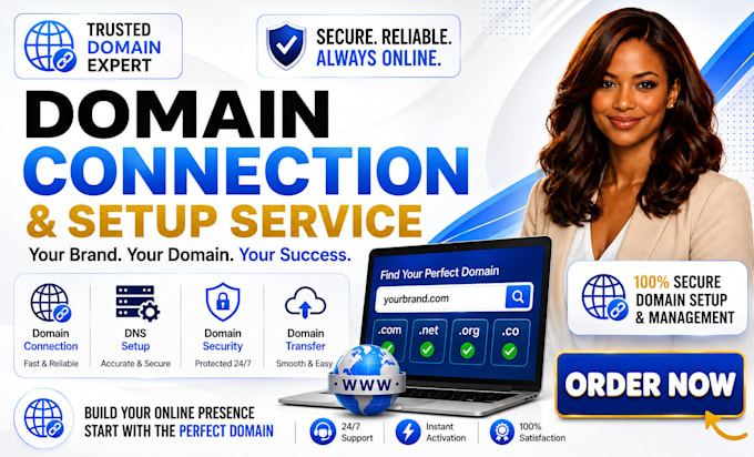 fix domain, email dns issues and connect domain to website