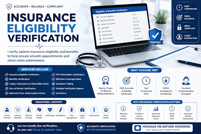 verify patient insurance eligibility and benefits