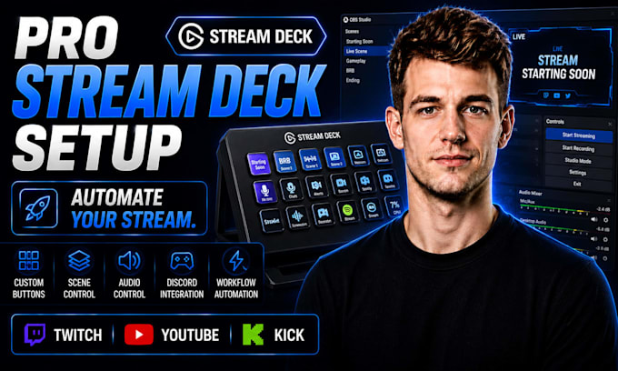 setup and optimize your stream deck for obs and live streaming