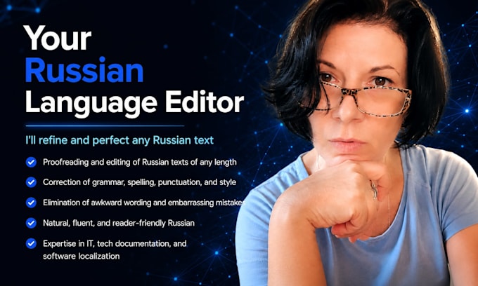be your professional russian language editor and proofreader